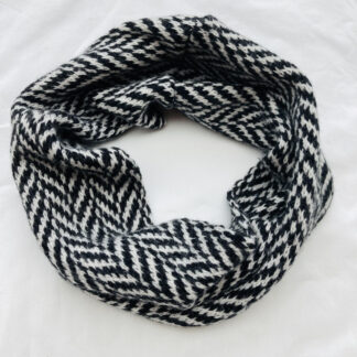 Monochrome Herringbone Neckwarmer