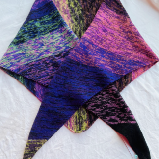 Large Dark Stripe Triangle Scarf