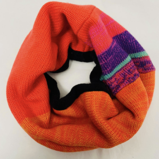 Orange Bright Stripe Neck Warmer